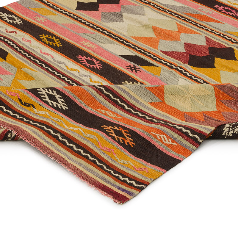 Alfombra Vintage Kilim Turca - 151 cm x 210 cm - K0085915
