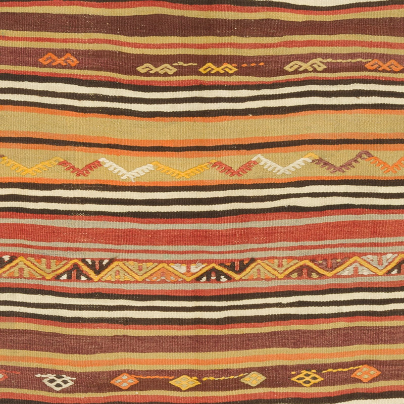 Alfombra Vintage Kilim Turca - 121 cm x 187 cm - K0085916
