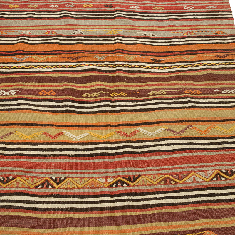 Alfombra Vintage Kilim Turca - 121 cm x 187 cm - K0085916