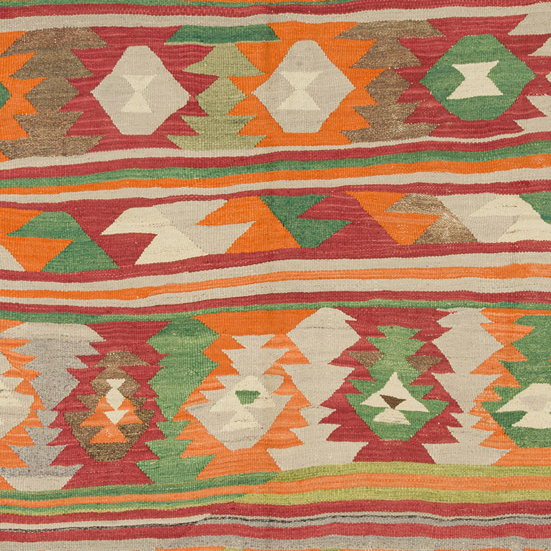 Alfombra Vintage Kilim Turca - 156 cm x 241 cm - K0085917