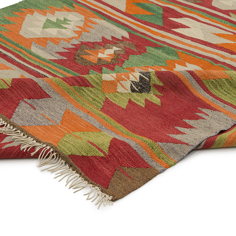 Alfombra Vintage Kilim Turca - 156 cm x 241 cm - K0085917