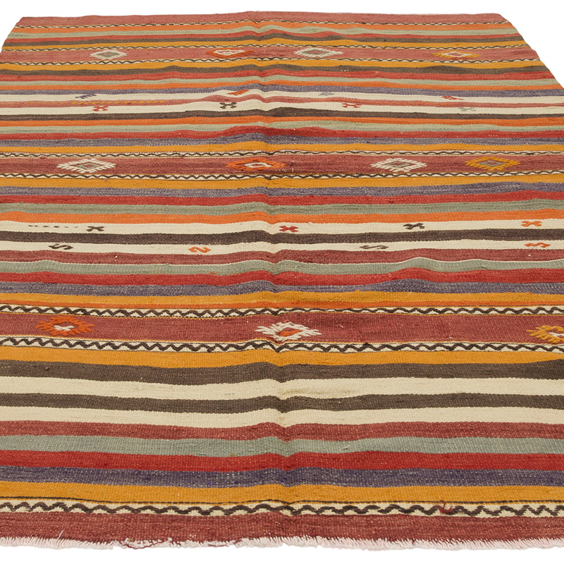 Alfombra Vintage Kilim Turca - 157 cm x 231 cm - K0085920