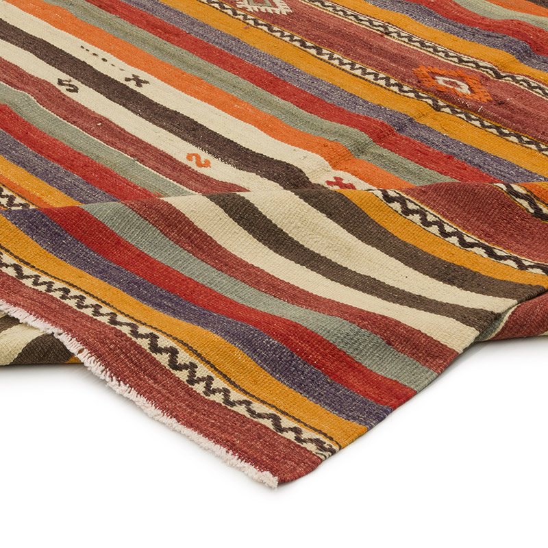 Alfombra Vintage Kilim Turca - 157 cm x 231 cm - K0085920