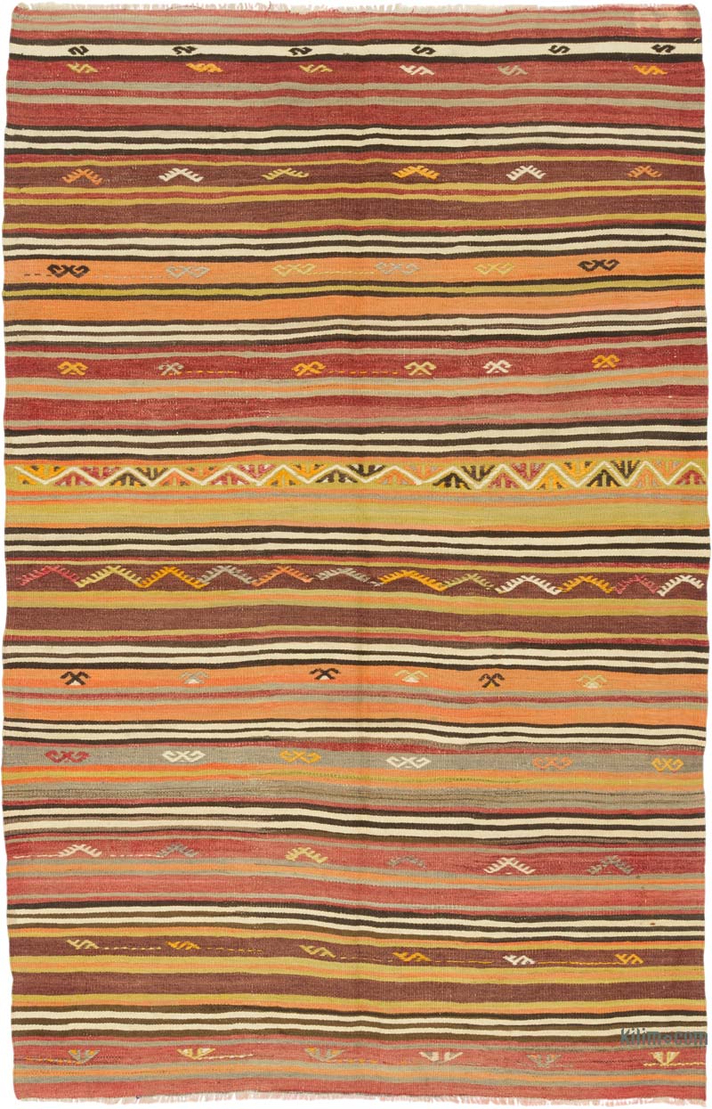 Alfombra Vintage Kilim Turca - 125 cm x 195 cm - K0085922