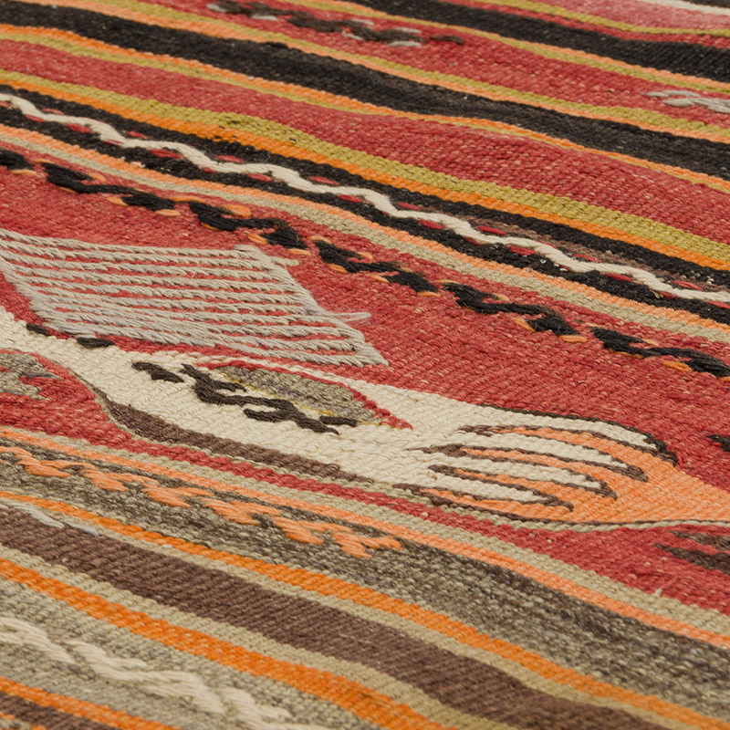Alfombra Konya Kilim Vintage - 146 cm x 324 cm - K0085930