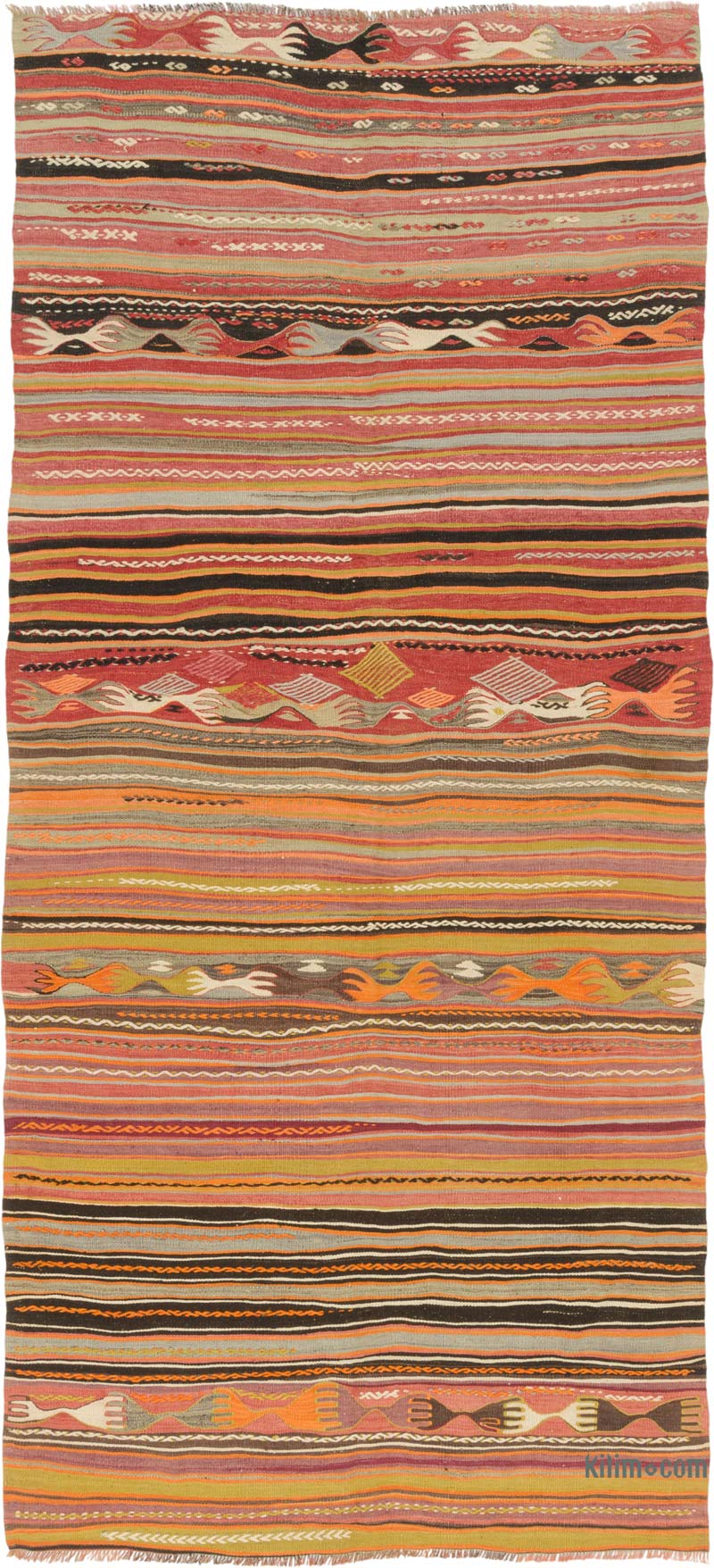 Alfombra Konya Kilim Vintage - 146 cm x 324 cm - K0085930