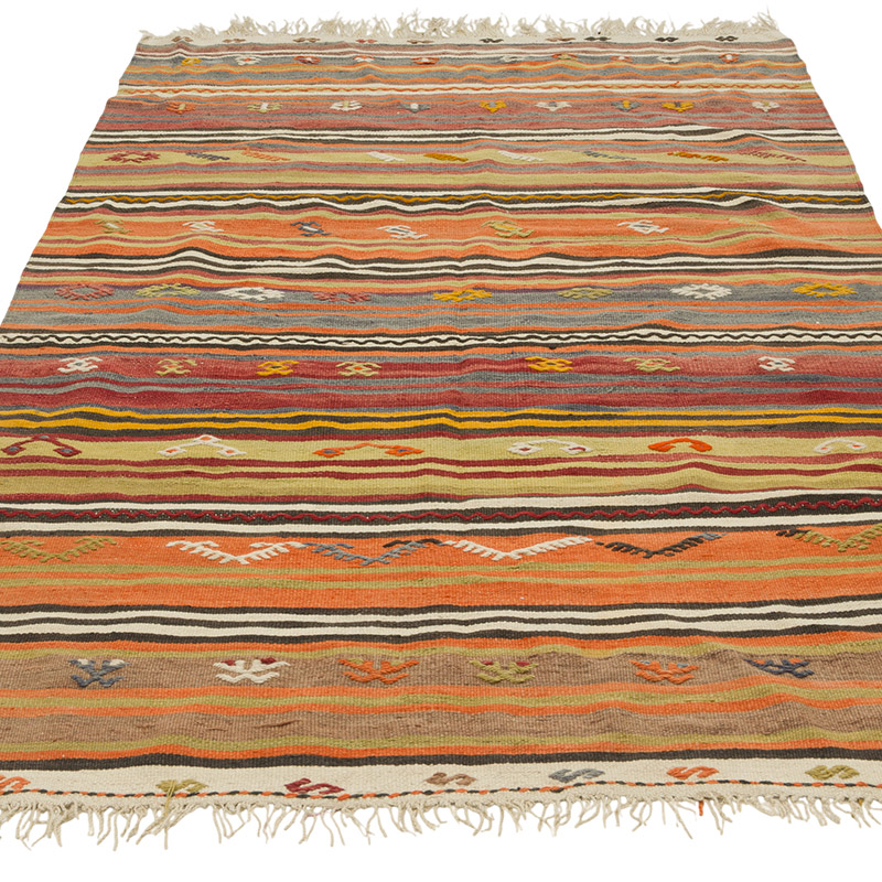 Alfombra Vintage Kilim Turca - 113 cm x 200 cm - K0085931