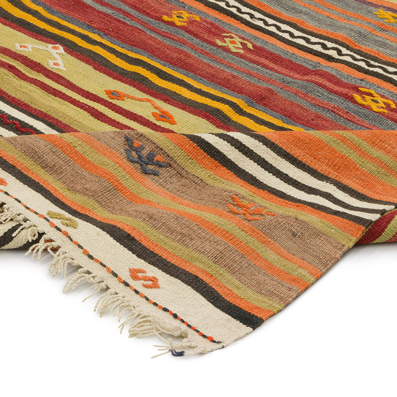 Alfombra Vintage Kilim Turca - 113 cm x 200 cm - K0085931
