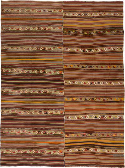 Vintage Turkish Kilim Rug - 9' 10" x 13' 2" (118" x 158")