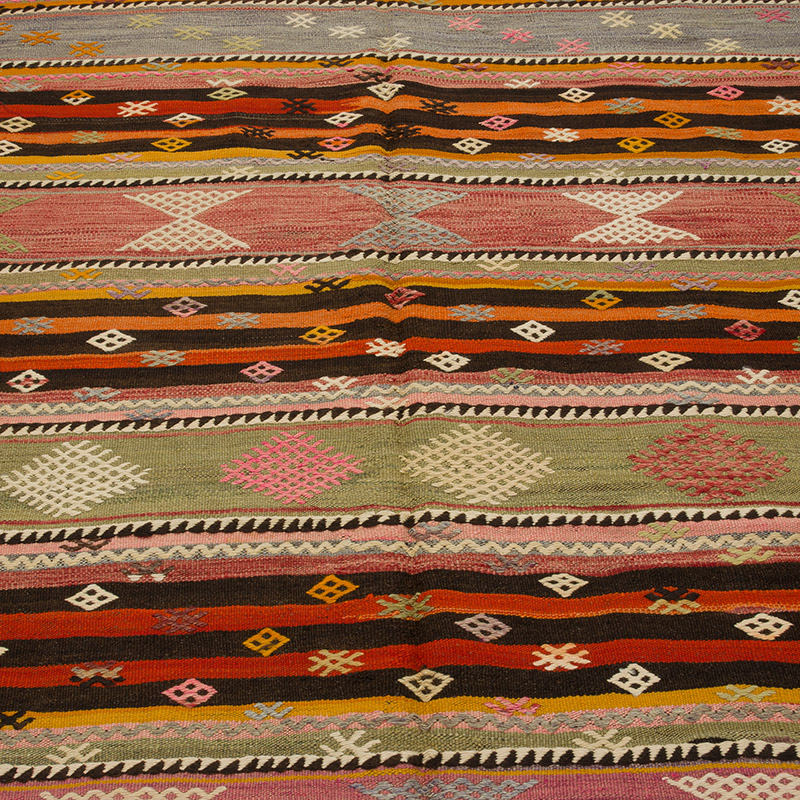 Alfombra Vintage Kilim Turca - 175 cm x 234 cm - K0085947