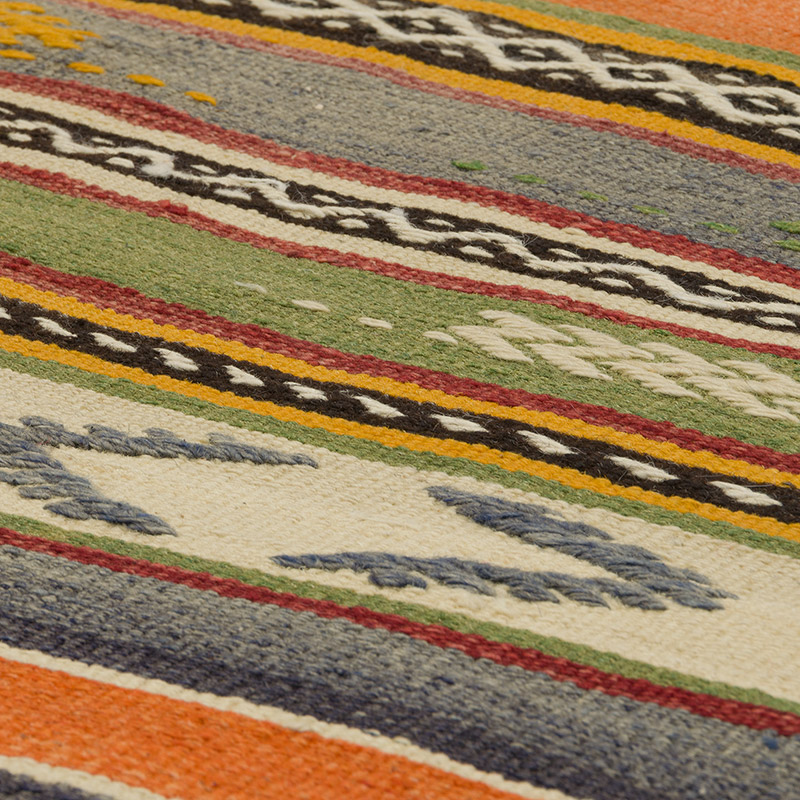 Vintage Turkish Kilim Rug - 5' 1" x 10' 2" (61" x 122") - K0085948