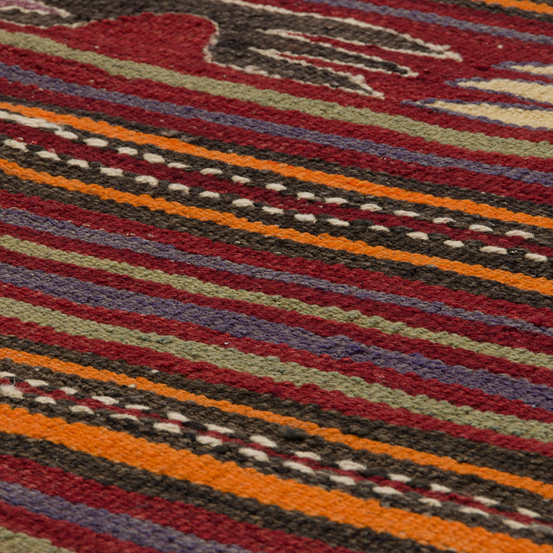 Alfombra Konya Kilim Vintage - 134 cm x 302 cm - K0085949