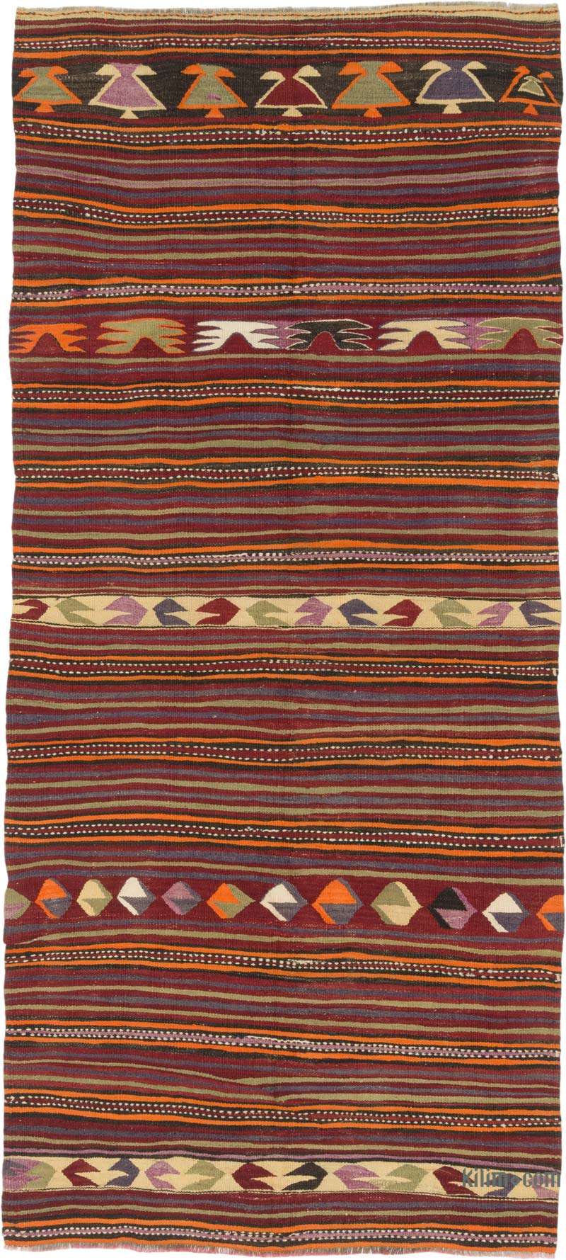Alfombra Konya Kilim Vintage - 134 cm x 302 cm - K0085949