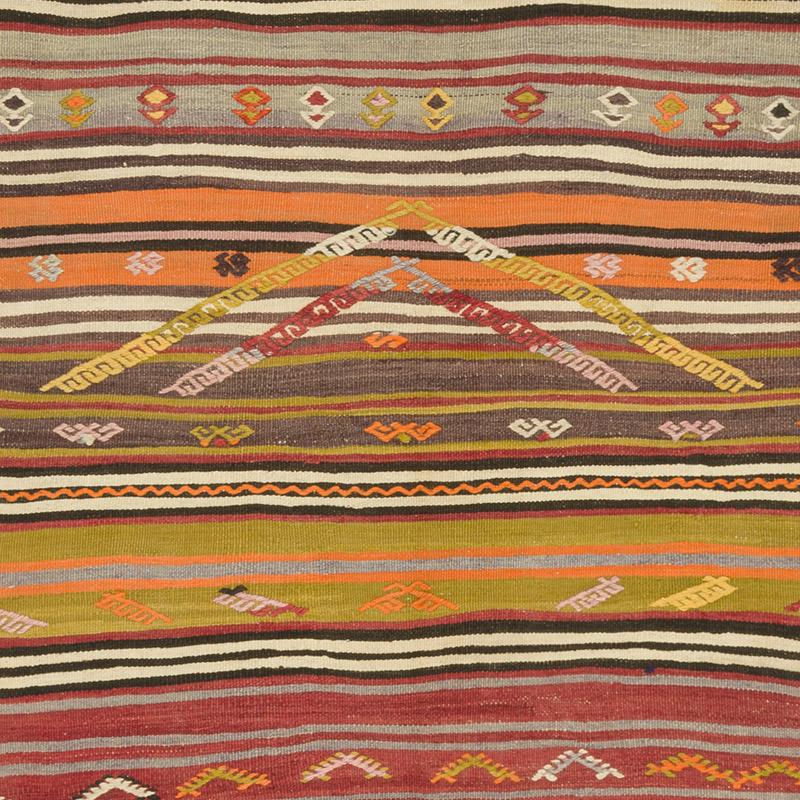 Alfombra Vintage Kilim Turca - 117 cm x 218 cm - K0085952