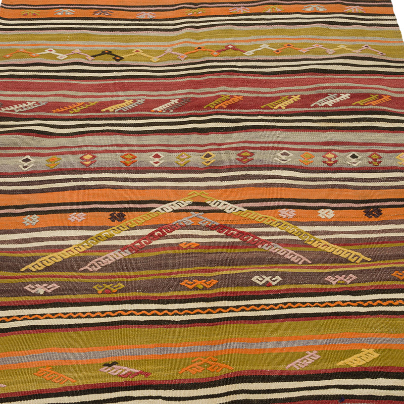 Alfombra Vintage Kilim Turca - 117 cm x 218 cm - K0085952