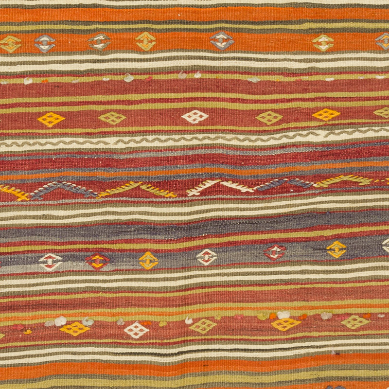 Alfombra Vintage Kilim Turca - 116 cm x 223 cm - K0085953