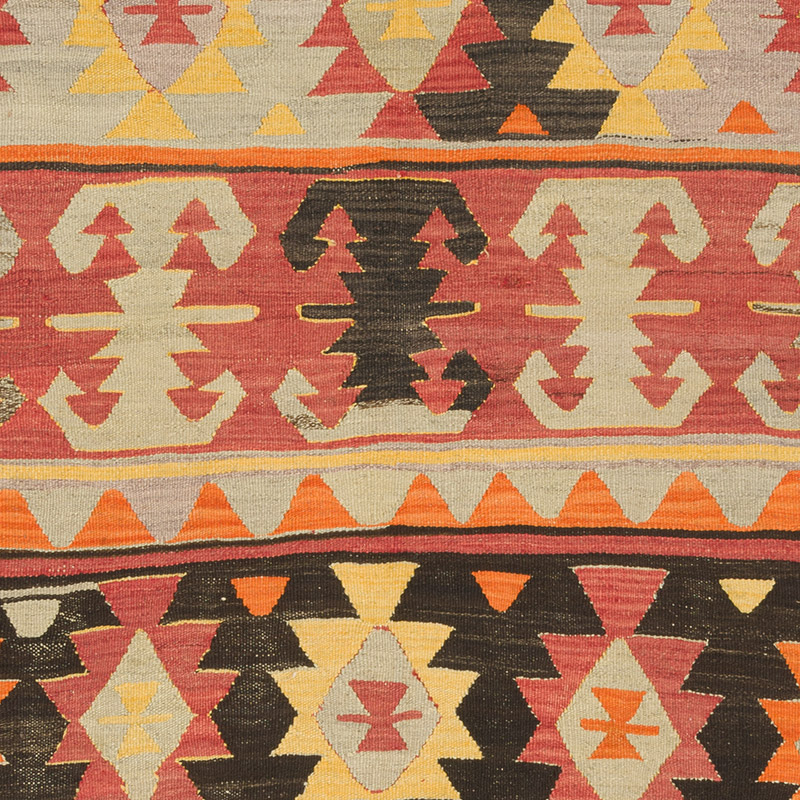 Alfombra Vintage Kilim Turca - 148 cm x 232 cm - K0085954