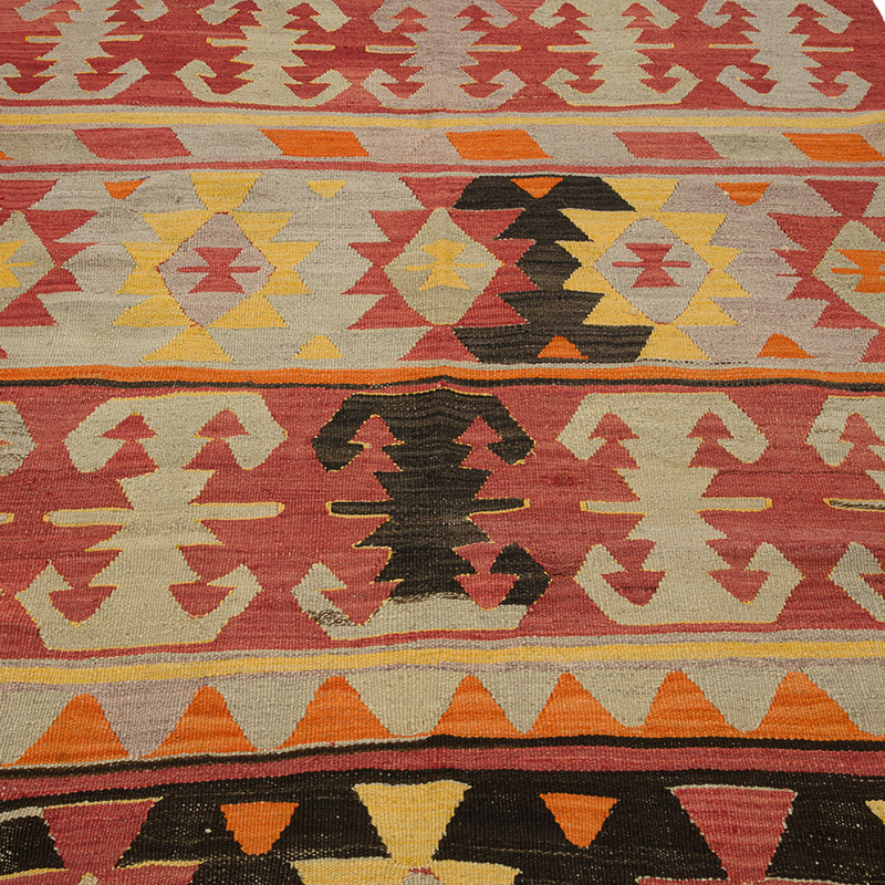 Alfombra Vintage Kilim Turca - 148 cm x 232 cm - K0085954