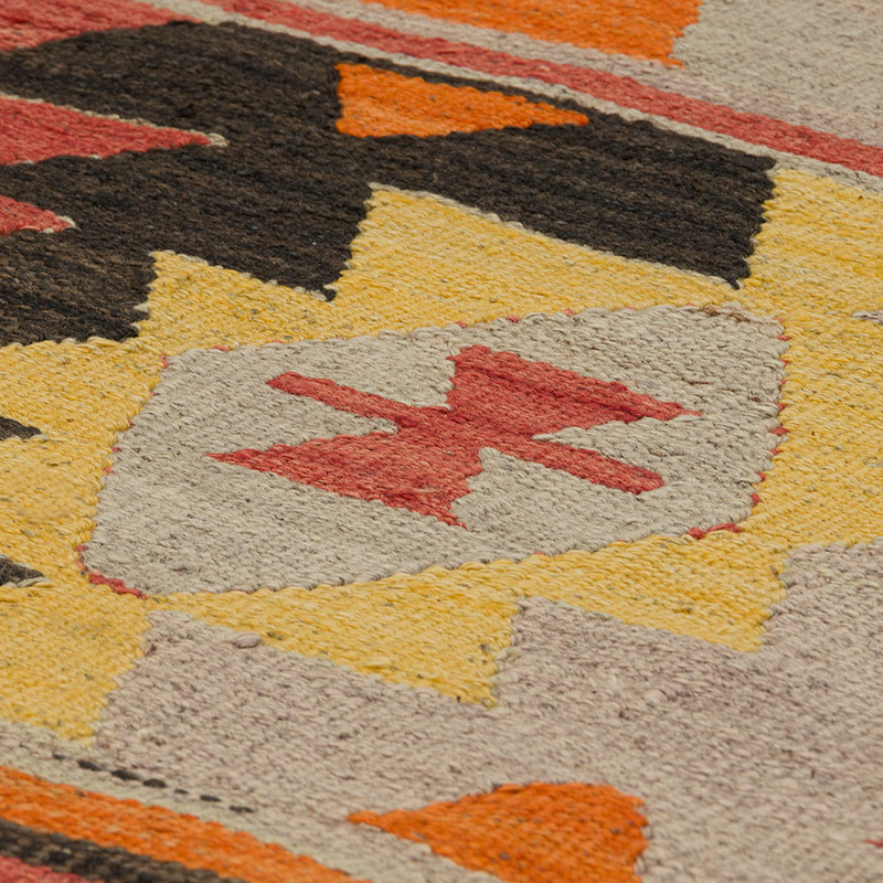 Alfombra Vintage Kilim Turca - 148 cm x 232 cm - K0085954
