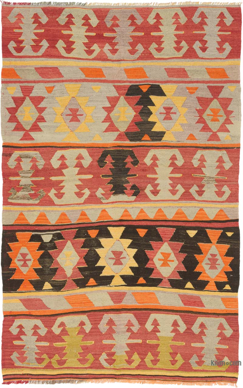 Alfombra Vintage Kilim Turca - 148 cm x 232 cm - K0085954