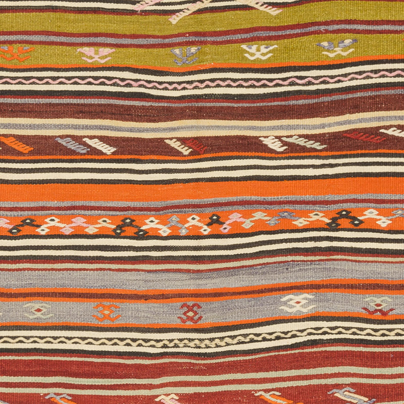 Vintage Turkish Kilim Rug - 3' 9" x 6' 9" (45" x 81") - K0085959