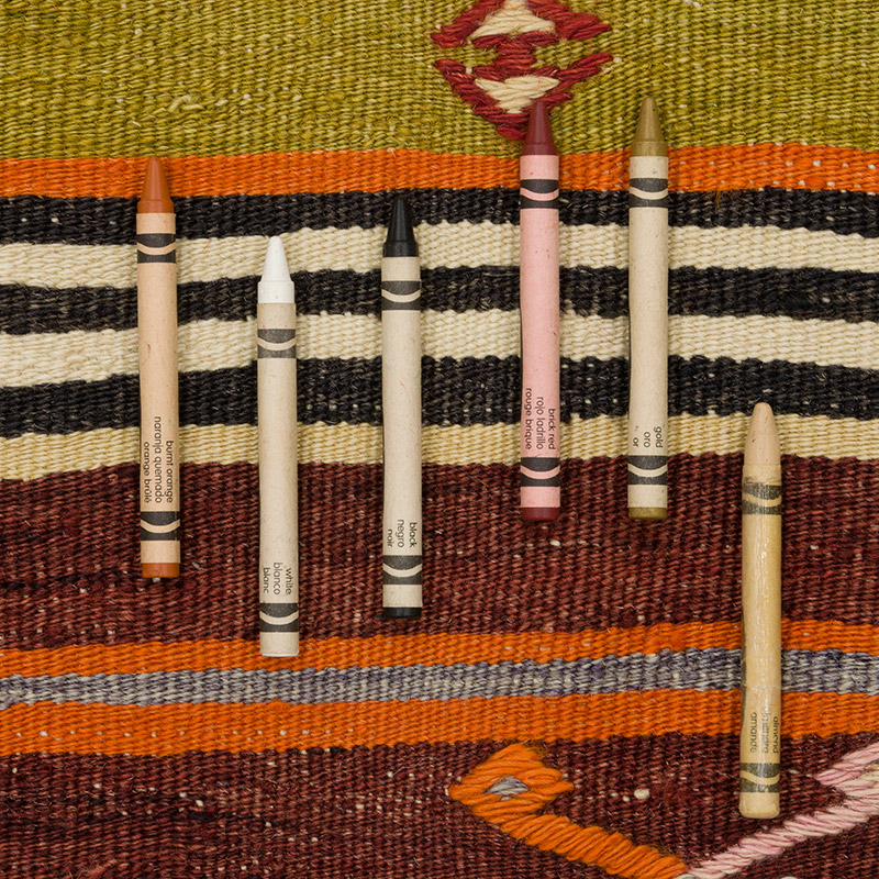 Vintage Turkish Kilim Rug - 3' 9" x 6' 9" (45" x 81") - K0085959