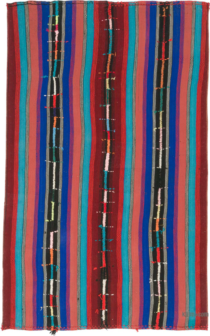 Vintage Anatolian Kilim Rug - 5' 2" x 8' 4" (62" x 100") - K0085967
