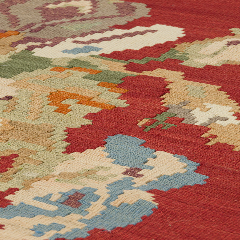 Vintage Handwoven Moldovan Kilim Rug - K0085971