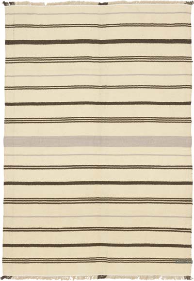 New Handwoven Turkish Kilim Rug - 4' 9" x 7'  (57" x 84")