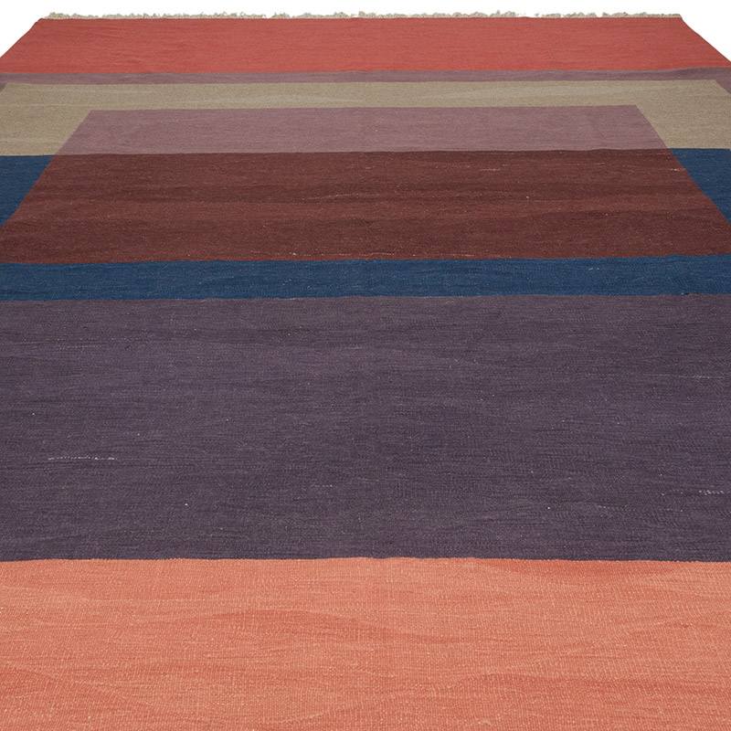 New Handwoven Turkish Kilim Rug - 9' 1" x 12' 9" (109" x 153") - K0085978