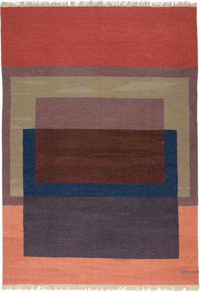 New Handwoven Turkish Kilim Rug - 9' 1" x 12' 9" (109" x 153")