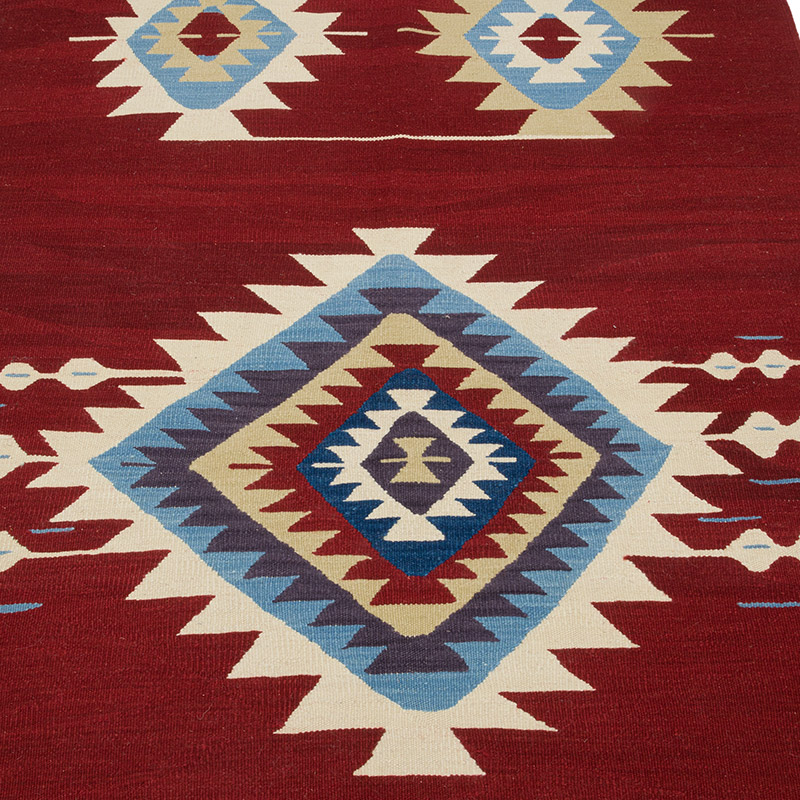 New Handwoven Turkish Kilim Rug - 3' 11" x 6' 9" (47" x 81") - K0085981