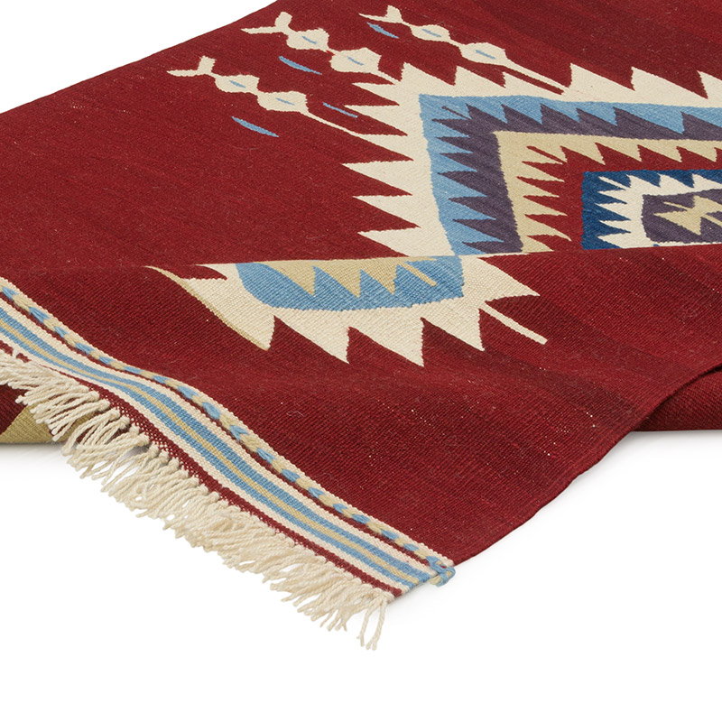 New Handwoven Turkish Kilim Rug - 3' 11" x 6' 9" (47" x 81") - K0085981