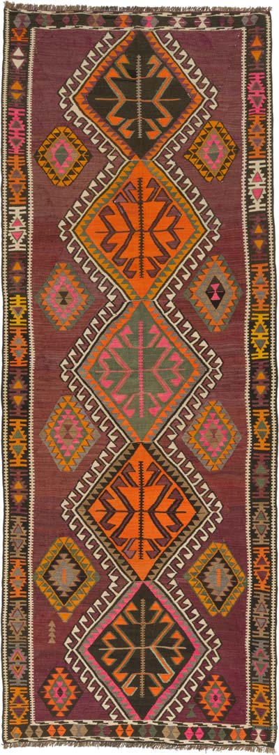 Corredor Vintage Kars Kilim - 146 cm x 395 cm