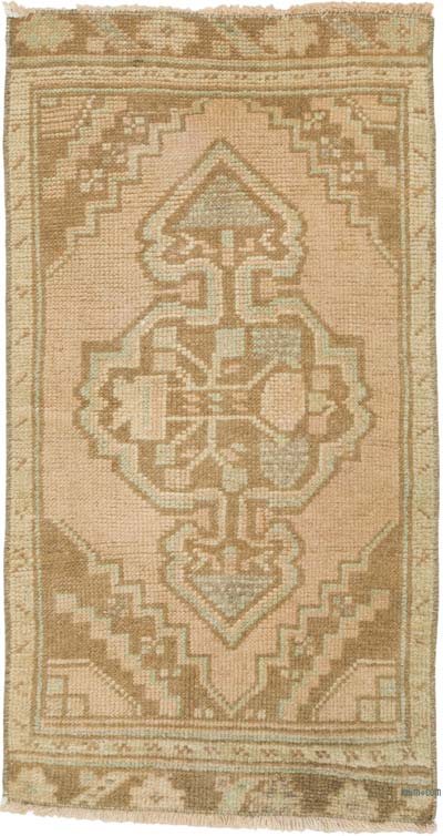 El Dokuma Vintage Halı - 44 cm x 80 cm