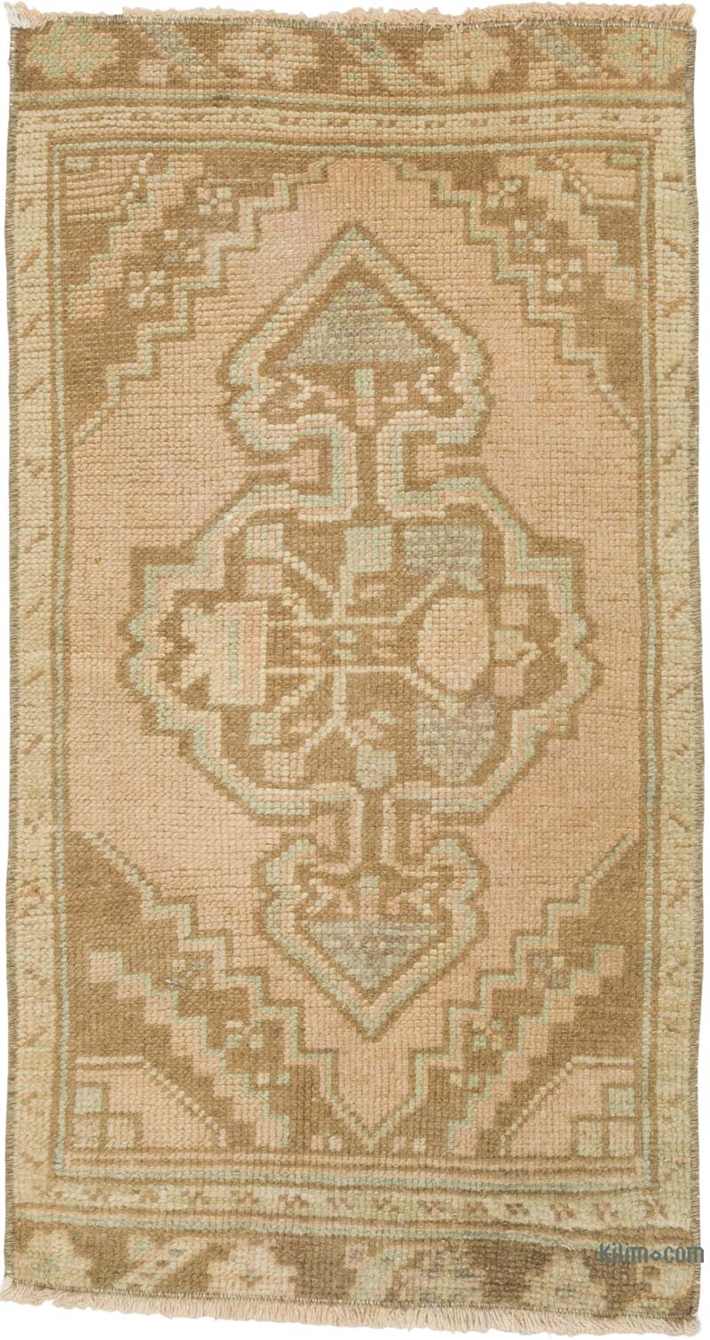 El Dokuma Vintage Halı - 44 cm x 80 cm - K0086003