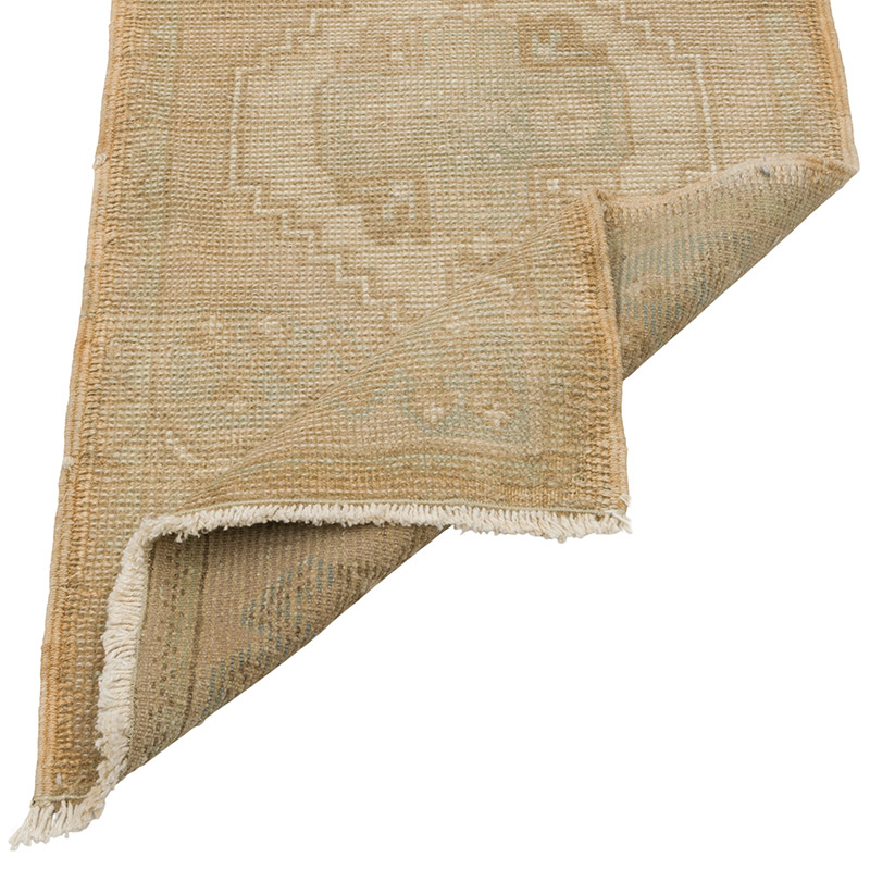 Alfombra Vintage Turca Anudada a Mano - 46 cm x 90 cm - K0086005