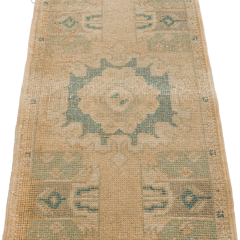 El Dokuma Vintage Halı - 52 cm x 92 cm - K0086007