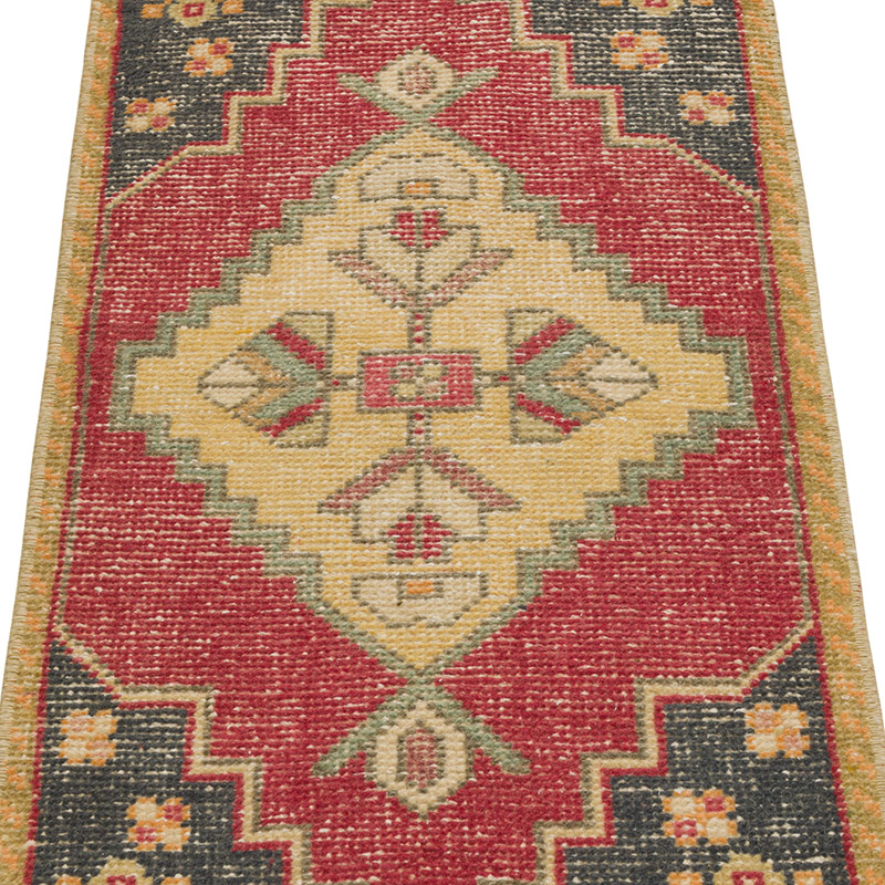 El Dokuma Vintage Halı - 46 cm x 94 cm - K0086015