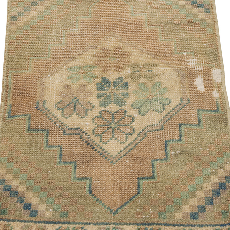 Alfombra Vintage Turca Anudada a Mano - 44 cm x 81 cm - K0086021