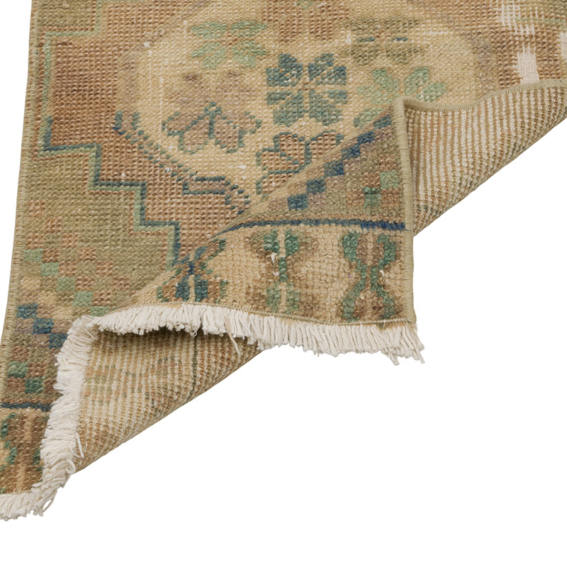 Alfombra Vintage Turca Anudada a Mano - 44 cm x 81 cm - K0086021
