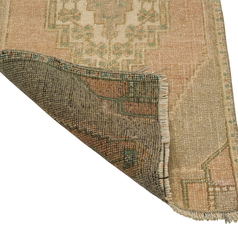 Alfombra Vintage Turca Anudada a Mano - 40 cm x 96 cm - K0086026