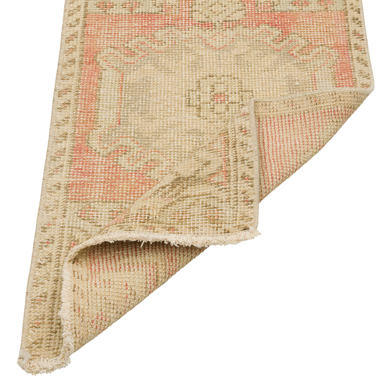 Alfombra Vintage Turca Anudada a Mano - 45 cm x 88 cm - K0086027