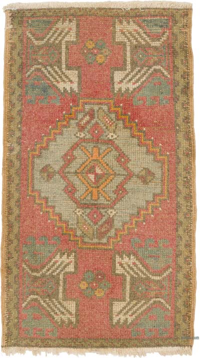 Alfombra Vintage Turca Anudada a Mano - 50 cm x 86 cm