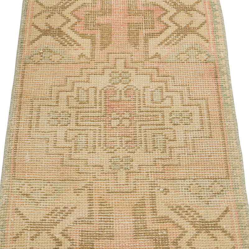 Alfombra Vintage Turca Anudada a Mano - 41 cm x 86 cm - K0086031