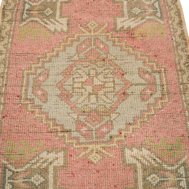 Alfombra Vintage Turca Anudada a Mano - 54 cm x 93 cm - K0086032