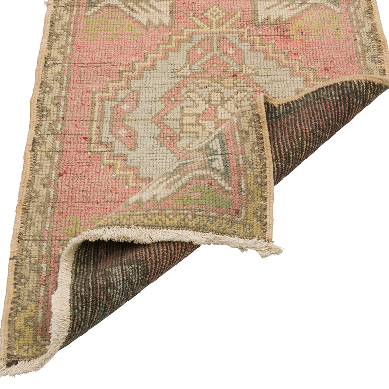 Alfombra Vintage Turca Anudada a Mano - 54 cm x 93 cm - K0086032