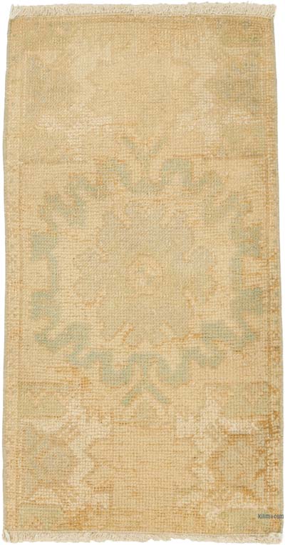 Alfombra Vintage Turca Anudada a Mano - 44 cm x 82 cm