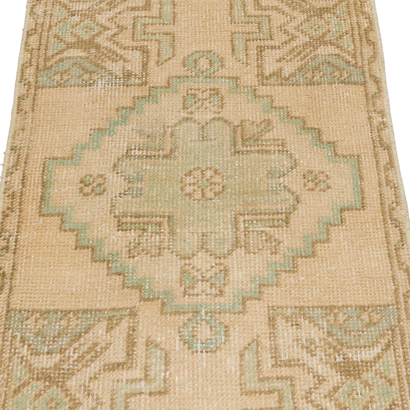 El Dokuma Vintage Halı - 46 cm x 90 cm - K0086038