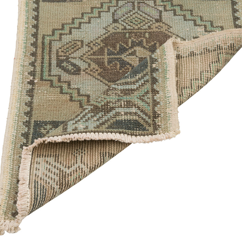 El Dokuma Vintage Halı - 46 cm x 83 cm - K0086040
